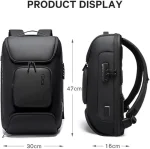 BANGE BG-7216plus Waterproof And Scratchproof Material Anti-Theft 3 Pin Lock USB Port fit for 15.6 Inch Laptop Backpack - Image 2