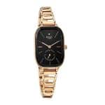 Titan Raga Chic Quartz Analog Black Dial Rose Gold Metal Strap Watch for Women - NT2687WM01 - Image 2