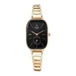 Titan Raga Chic Quartz Analog Black Dial Rose Gold Metal Strap Watch for Women - NT2687WM01