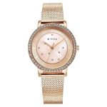 Titan Purple Style Up Quartz Analog Pink Dial Stainless Steel Strap Watch for Women-NS95236WM02