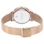 Titan Purple Style Up Quartz Analog Pink Dial Stainless Steel Strap Watch for Women-NS95236WM02 - Image 5