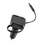 WIWU Wi-CC033 Helix USB-A + Type-C 65W Car Charger - Image 2