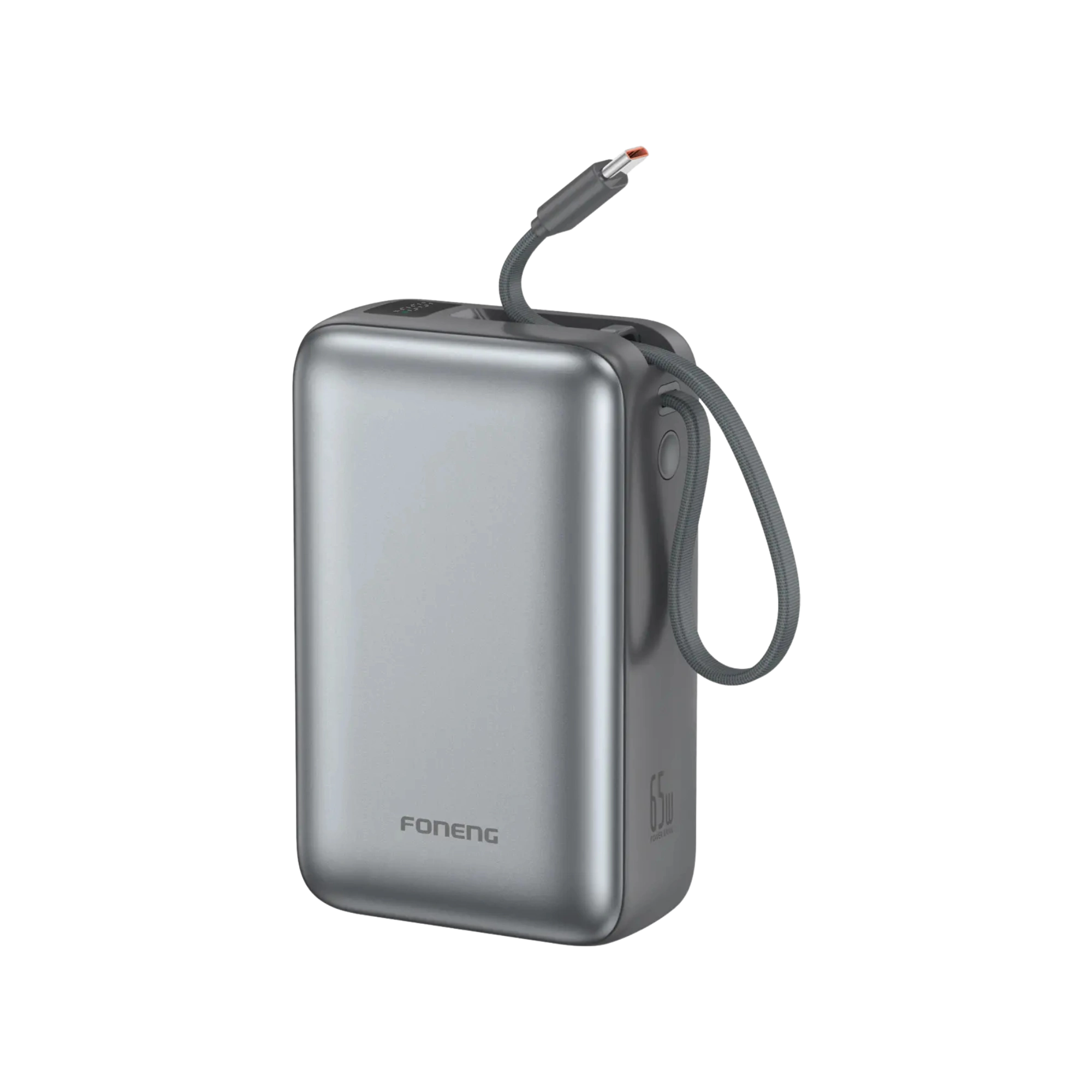 Foneng Px128 30000Mah 65W Power Bank With Built-In Type-C Cable - Image 1