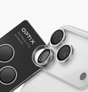 Gadgetoo Uniq Optix Prime Stainless Steel Camera Lens Protector For Iphone 17 Pro &Amp; Max