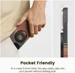 Pitaka Grip 3 Aramid Magnetic Ring Holder NFC – Black/Grey (Twill) - Image 6