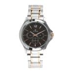 Titan Workwear Watch with Brown Dial & Stainless Steel Strap NR1698KM01