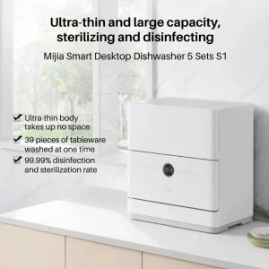Gadgetoo Xiaomi Smart Desktop Dishwasher S1 – Sterilization &Amp; Smart Wash 5-In-1