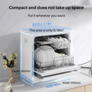 Gadgetoo Xiaomi Smart Desktop Dishwasher S1 – Sterilization &Amp; Smart Wash 5-In-1