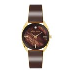 Anne Klein Brown Dial Analog Watch for Women NEAK4040GPBN