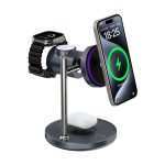 WIWU Wi-W041 Qi2 25W 3in1 Space Station Air-cooled Magnetic Wireless Charger - Image 2