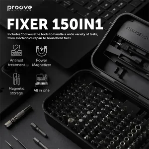 Gadgetoo Proove Fixer 150 In 1 Screwdriver Repair Tool Kit Set