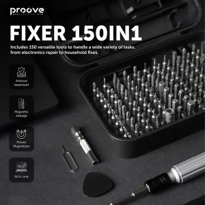 Gadgetoo Proove Fixer 150 In 1 Screwdriver Repair Tool Kit Set