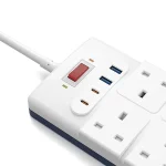 WiWU Wi-S009 20W GaN 12-in-1 Desktop Power Strip - Image 3