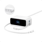 Anker Nano 100W 6-in-1 Desktop Charger Mix with Retractable USB-C Cable (A91C8611)