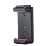 Ulanzi ST-07 Adjustable Phone Holder Vlog Phone Clip with 1/4 Inch Screw Hole Extending Cold Shoe for 5.6-8.3cm Width Smartphone - Image 2