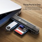 ULANZI CR1 3-in-1 SD/TF/USB Card Reader, USB 3.1 High-Speed 170MB/s, Triple-Slot Simultaneous, Dual USB-C/A, Case-Friendly Port, w/Carabiner Clip for Phone/Tablet/Mac/PC/Android/Photographer - Image 6