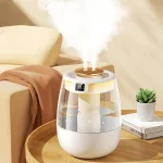 Double Spray Air Humidifier for Bedroom 2L Quiet Cool Mist Humidifier