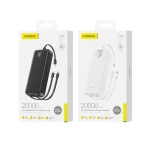 PX107 20000mAh Power Bank with 3 Built-in Cables (22.5W) - Image 2