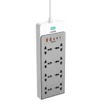 LDNIO SC4 13-in-1 GaN Charging Station 65W – Power Strip with 8 AC, USB-C, USB-A & Lightning Port