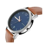 Titan Workwear Blue Dial Analog with Date Leather Strap watch for Men 1806SL02 - Image 2