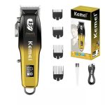 Kemei KM-709A Professional Hair Trimmer with 6500RPM Cordless T-Blade - Image 4