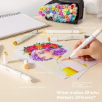 Ohuhu Honolulu B 48 Colours Dual Tip Alcohol Art Markers Brush And Fine - Image 5