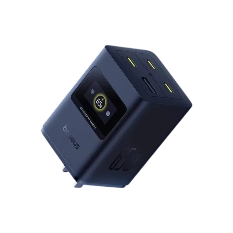 Baseus-Ccspd65Cc-65W-Super-Gan-Digital-Display-Fast-Charger-3 Baseus Ccspd65Cc 65W Super Gan Digital Display Fast Charger - Image 1