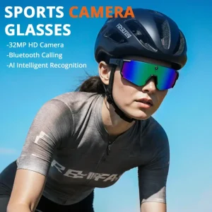 Gadgetoo Colmi V06 Ai Smart Sports Sunglasses With 2K Hd Camera &Amp; Bluetooth Calling (Black)
