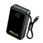 Hoco Q54 PD45W 20000mAh Power Bank with Cable Fast Charging Backup