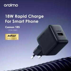 Gadgetoo Oraimo Cannon 18S 18W Fast Charging Adapter With Micro Usb Cable