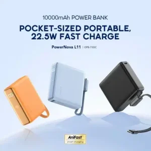 Gadgetoo Oraimo Powernova L11 Opb-7103C 10000Mah 22.5W Fast Charging Power Bank