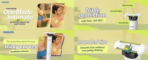 Gadgetoo Philips Oneblade Intimate Qp1924/20 2-In-1 Body &Amp; Bikini Trimmer For Women
