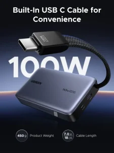Gadgetoo Ugreen 20000Mah 145W Power Bank With Built-In Cable (55992B)