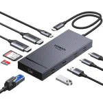 UGREEN Revodok Pro 2102 10-IN-1 USB-C Docking Station with Dual HDMI 4K@60Hz, 10Gbps USB, Gigabit Ethernet