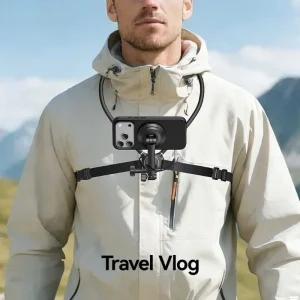 Gadgetoo Usams Neck Mount Magnetic Phone Holder With 360° Rotation (Joy02)