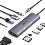 UGREEN 10-IN-1 USB C Docking Station (90887) with Thunderbolt 3, HDMI/DP/VGA & Ethernet